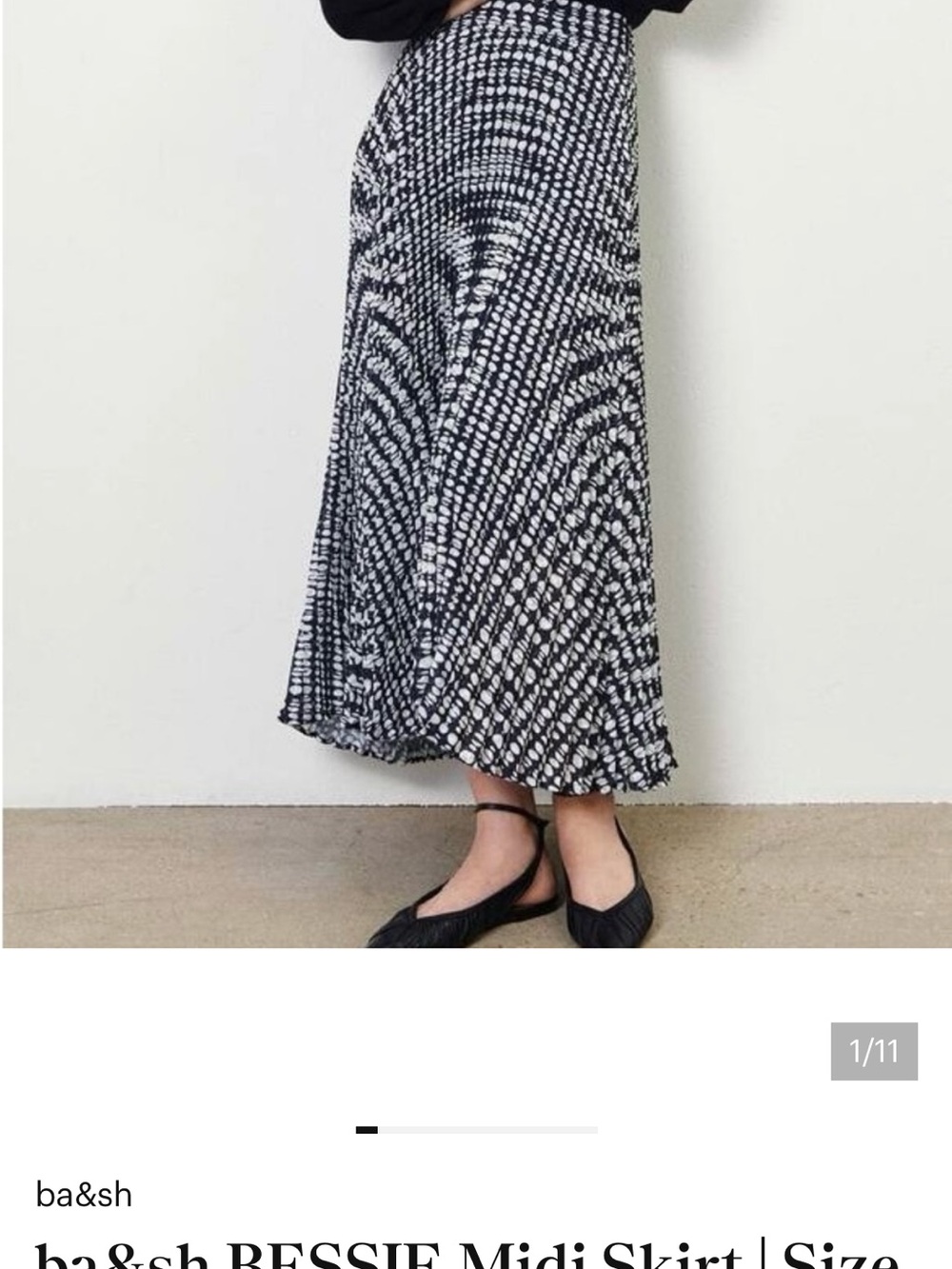 ba&sh BESSIE Midi Skirt | Size M/2